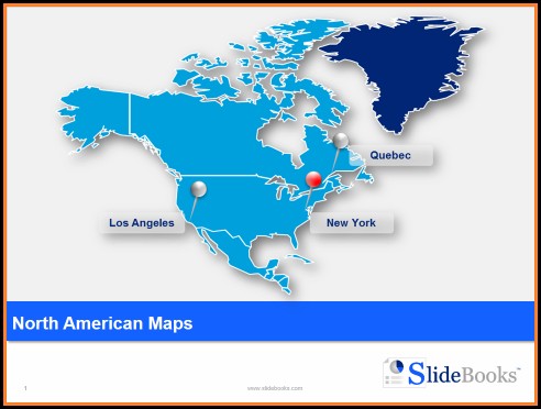 Editable North America Map Powerpoint Editable North America Map Powerpoint