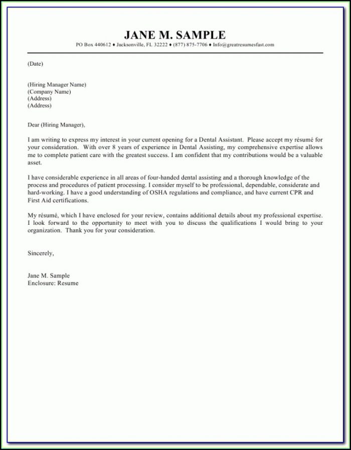 Free Examples Of Resumes And Cover Letters Free Examples Of Resumes And Cover Letters