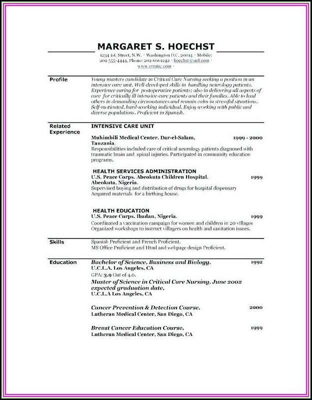 Free Fill In Resumes Printable Free Fill In Resumes Printable