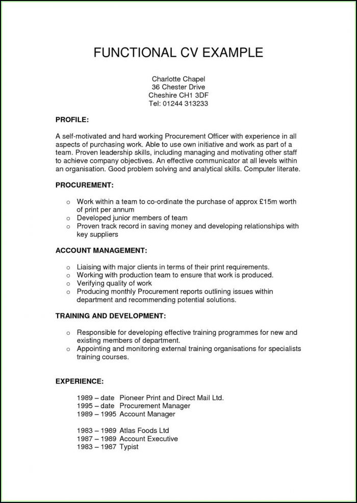 Free Functional Resume Templates Online Free Functional Resume Templates Online