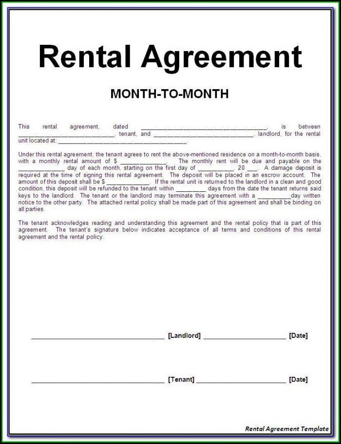 Free Printable Rental Agreement Form California Free Printable Rental Agreement Form California
