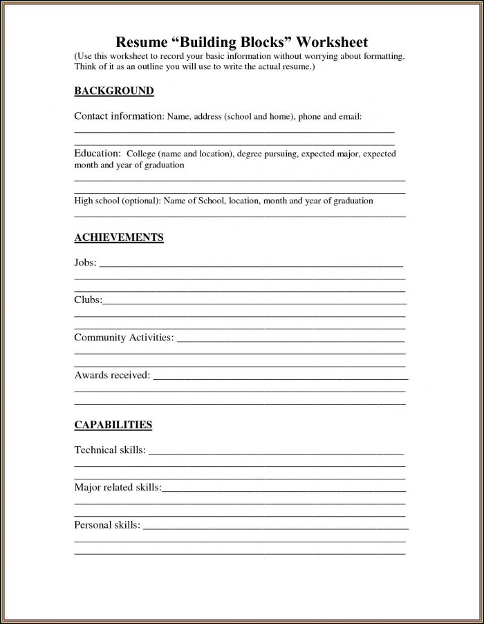 Free Printable Resume Builder Australia Free Printable Resume Builder Australia