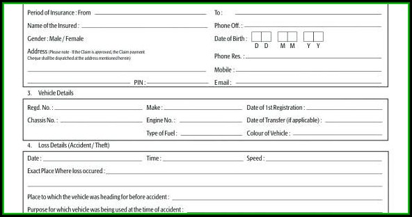 Freight Claim Form Template Freight Claim Form Template