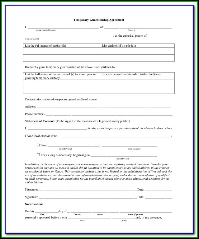 Grandparent Guardianship Form Ohio Grandparent Guardianship Form Ohio