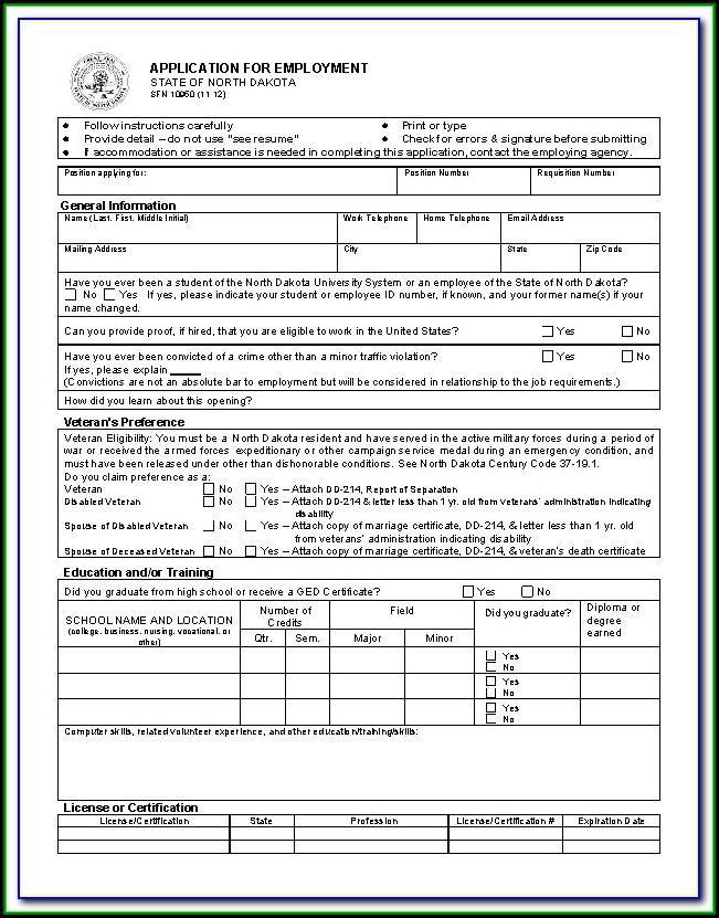 How To Fill Employment Application Form Online How To Fill Employment Application Form Online