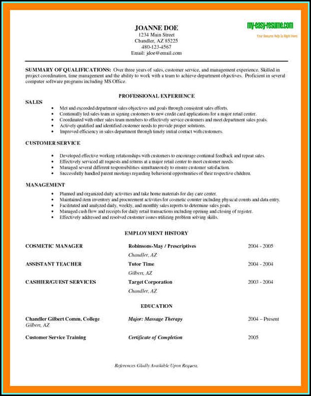 Job Resume Samples For Starters Job Resume Samples For Starters