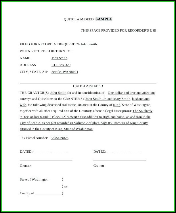 Kern County California Quit Claim Deed Form Kern County California Quit Claim Deed Form