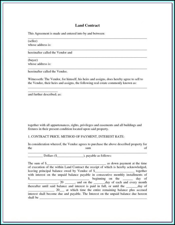 Memorandum Of Land Contract Form Michigan Memorandum Of Land Contract Form Michigan