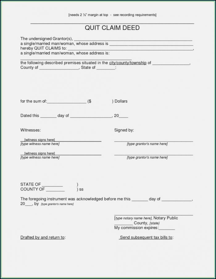 Nc Bar Association Quit Claim Deed Form Nc Bar Association Quit Claim Deed Form