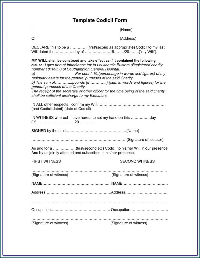 Printable Last Will And Testament Form Texas Printable Last Will And Testament Form Texas