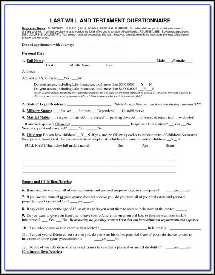 Printable Last Will And Testament Form Wisconsin Free Printable Last Will And Testament Form Wisconsin Free