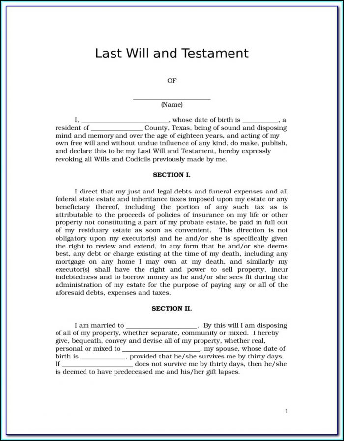 Printable Last Will And Testament Forms Ontario Canada Printable Last Will And Testament Forms Ontario Canada