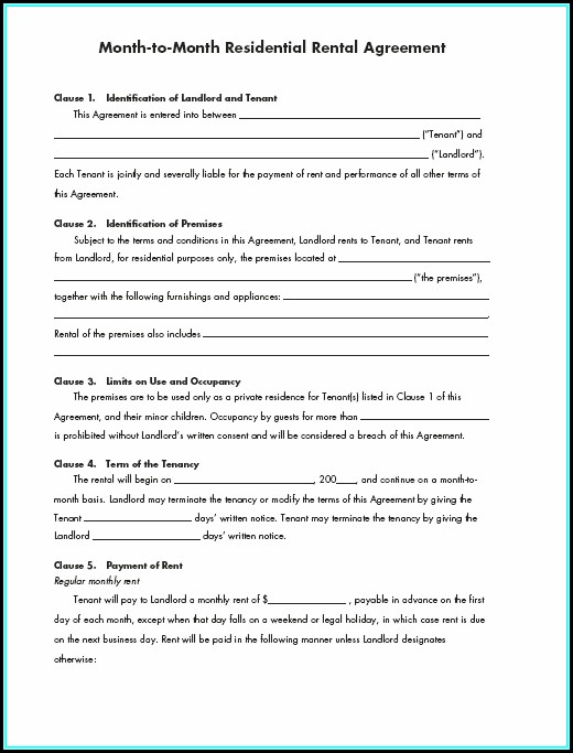 Printable Renters Lease Agreement Form Printable Renters Lease Agreement Form
