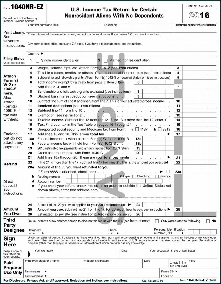 Printable Tax Forms 1040ez 2019  Form  Resume Examples #vq1PyQrKkR