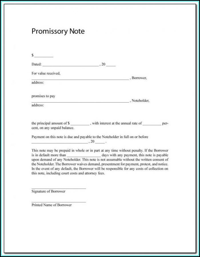 Promissory Note Sample For Payment Promissory Note Sample For Payment
