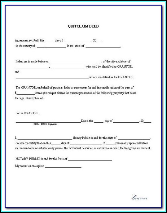 Quit Claim Deed Form Staples Quit Claim Deed Form Staples