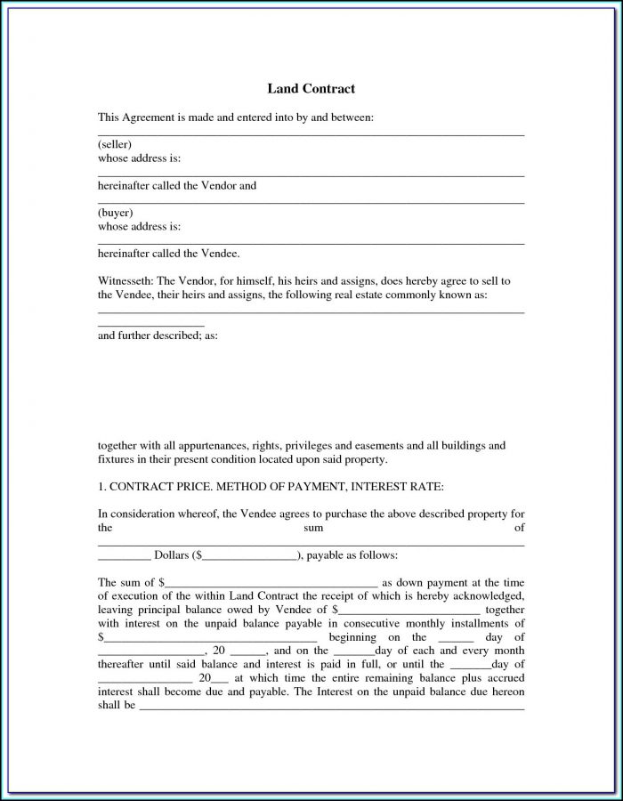Release Of Land Contract Form Michigan Release Of Land Contract Form Michigan