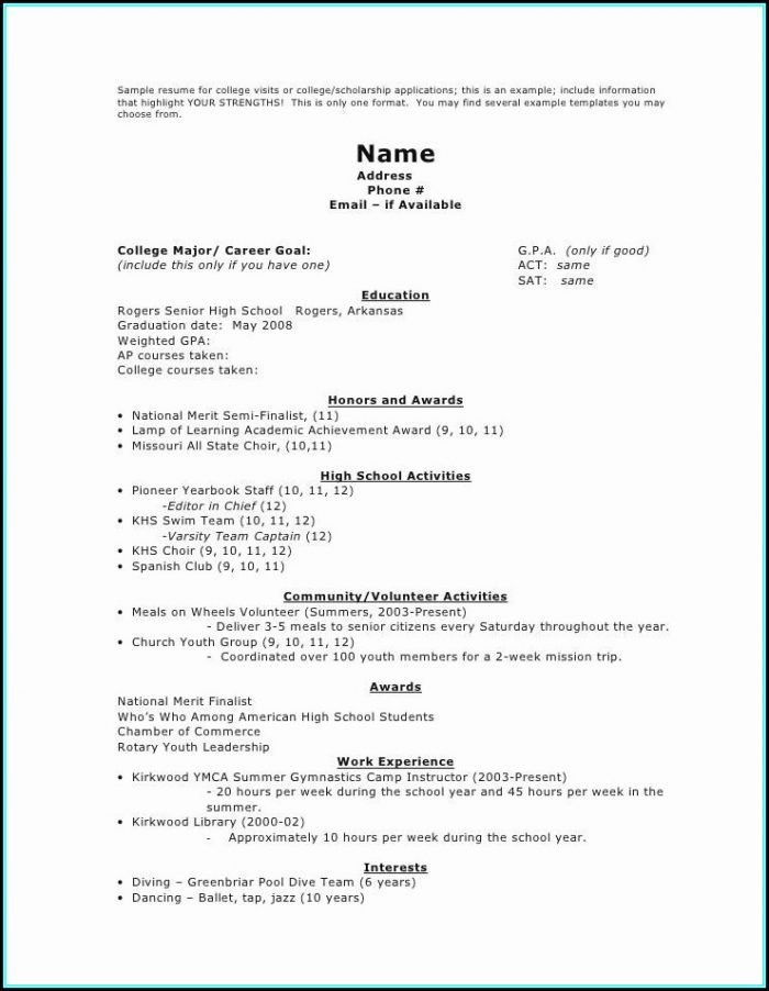 Resume Builder High School Resume Builder High School