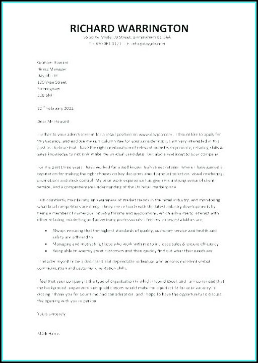 Resume Cover Letters Examples Resume Cover Letters Examples