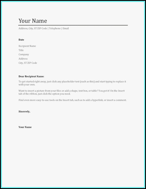 Resume Cover Letters Templates Resume Cover Letters Templates