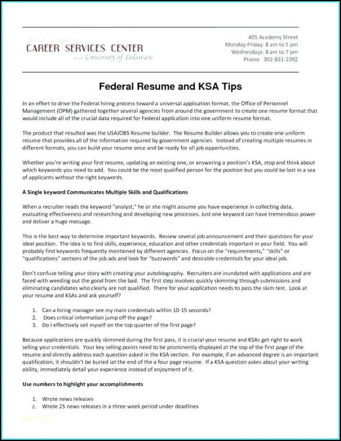 Resume For Federal Jobs Sample Resume For Federal Jobs Sample
