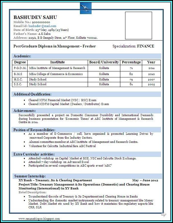 Resume Format Free Download For Engineers Resume Format Free Download For Engineers