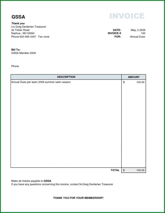Sample Invoice Template Word Sample Invoice Template Word