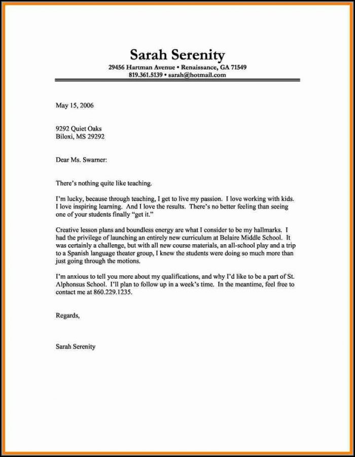 Samples Of Simple Cover Letters For Resumes Samples Of Simple Cover Letters For Resumes