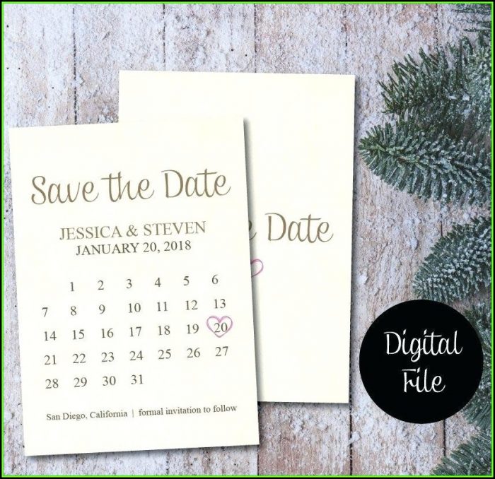 Save The Date Calendar Template 2018 Save The Date Calendar Template 2018