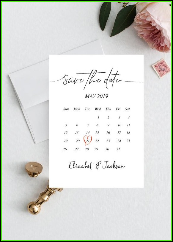 Save The Date Calendar Template 2019 Save The Date Calendar Template 2019