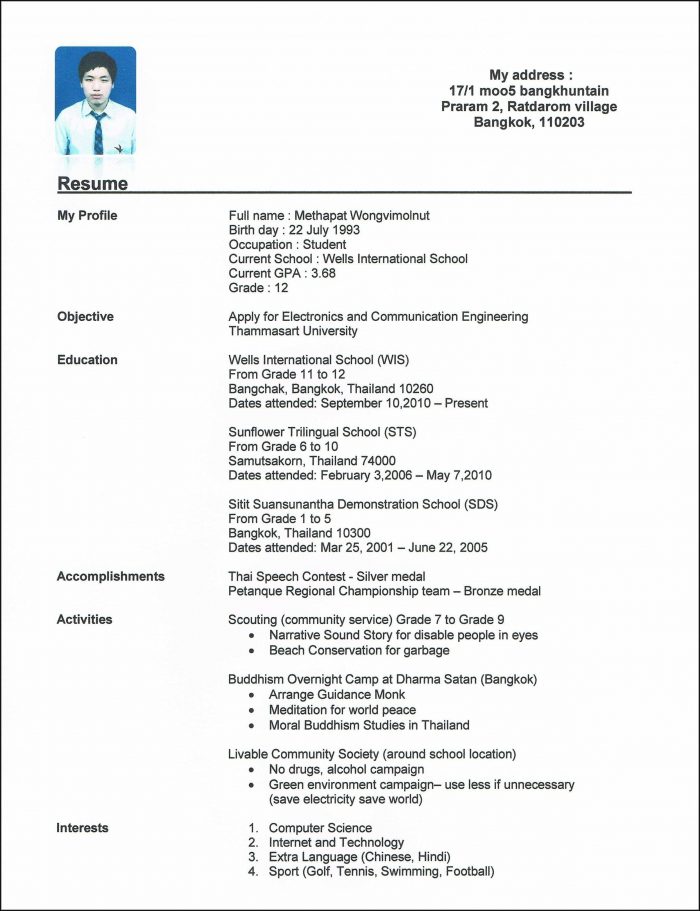 Show Me Good Resume Format Show Me Good Resume Format