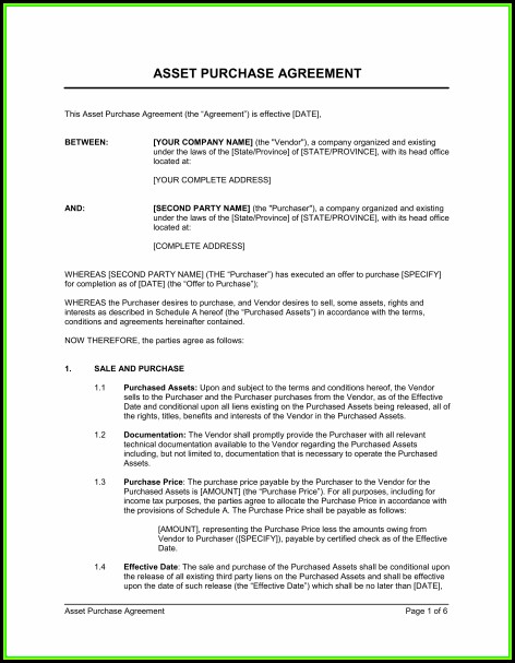 Simple Purchase Agreement Template Word Simple Purchase Agreement Template Word
