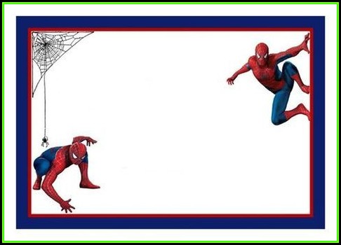 Spiderman Birthday Invitation Template Spiderman Birthday Invitation Template