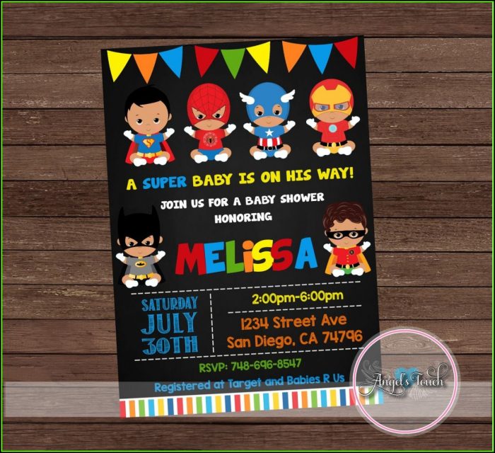 Superhero Baby Shower Invitation Templates Free Superhero Baby Shower Invitation Templates Free