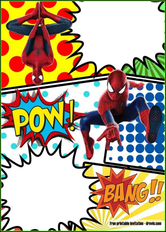 Superhero Birthday Invitation Template Free Superhero Birthday Invitation Template Free