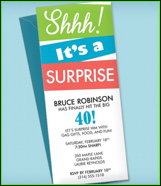 Surprise Party Invitation Template Free Surprise Party Invitation Template Free