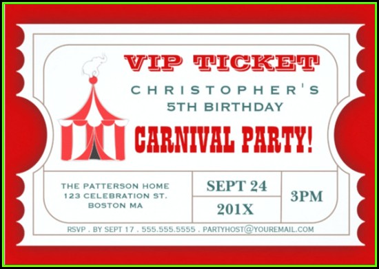 Ticket Invitation Template Free Ticket Invitation Template Free
