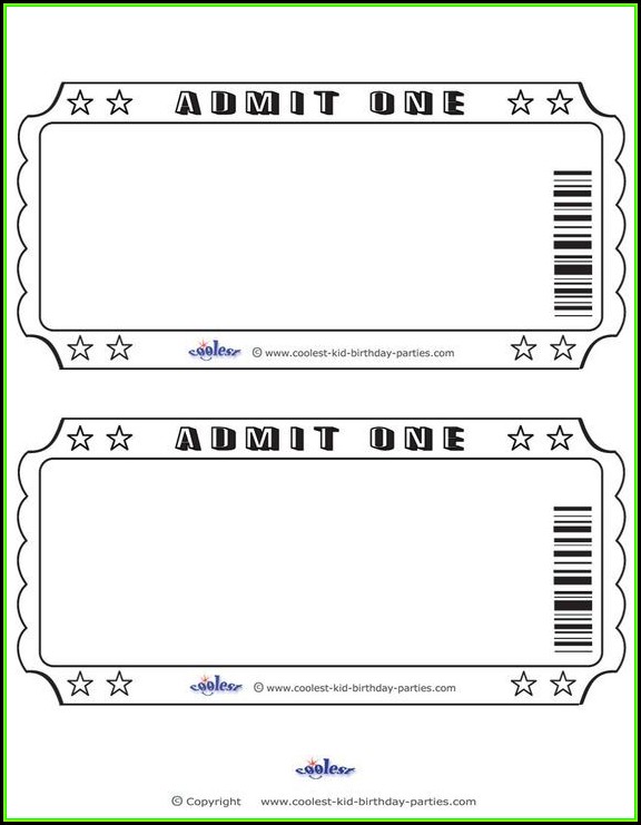 Ticket Stub Template Free Ticket Stub Template Free