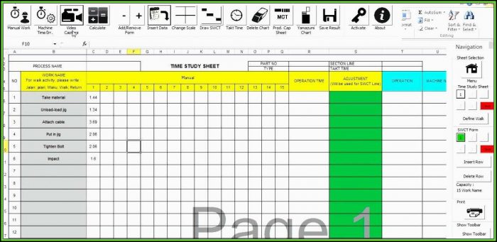 Time Study Template Excel Free Download Time Study Template Excel Free Download