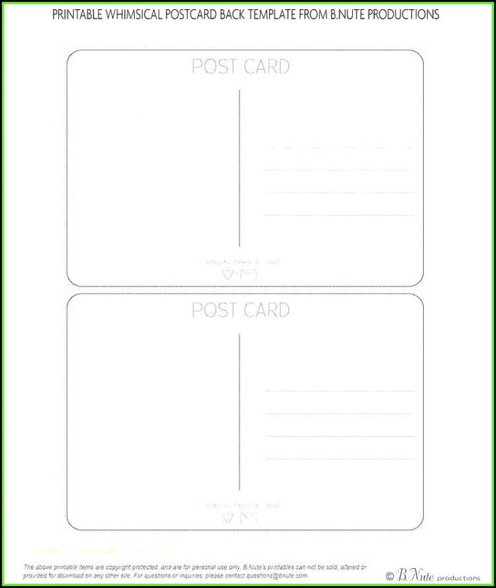 Vistaprint Postcard Back Template Vistaprint Postcard Back Template