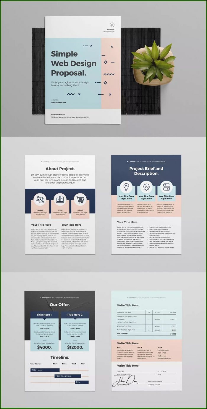 Web Design Proposal Template Indesign Web Design Proposal Template Indesign