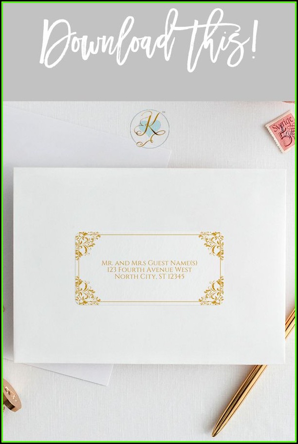 Wedding Address Label Template Wedding Address Label Template