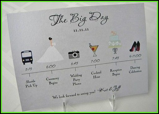 Wedding Day Itinerary Samples Wedding Day Itinerary Samples