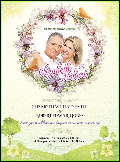 Wedding Invitation Photoshop Template Free Download Wedding Invitation Photoshop Template Free Download