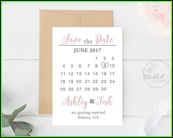 Wedding Save The Date Calendar Template Wedding Save The Date Calendar Template