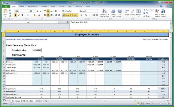Weekly Employee Shift Schedule Template Excel Free Weekly Employee Shift Schedule Template Excel Free