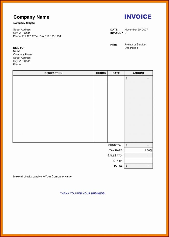 Blank Invoice Template Word Australia Blank Invoice Template Word Australia