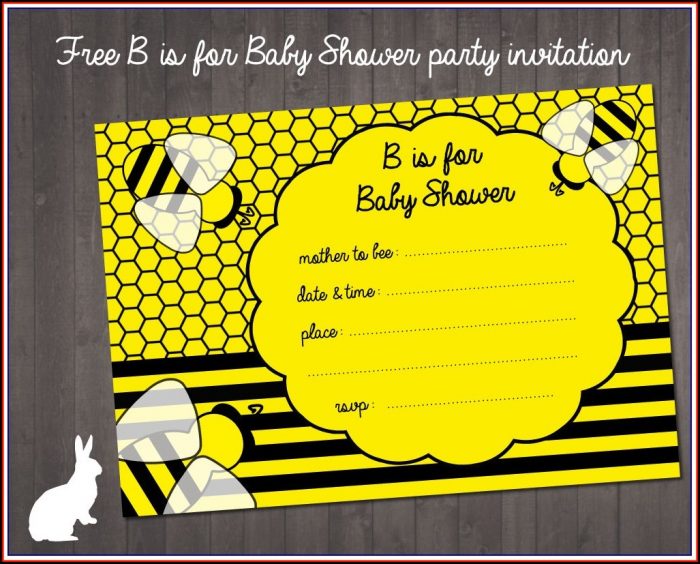 Bumble Bee Gender Reveal Invitation Templates Bumble Bee Gender Reveal Invitation Templates