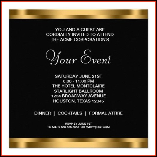 Business Event Invitation Templates Business Event Invitation Templates