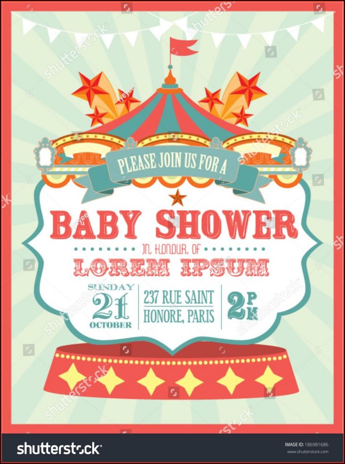 Carnival Invitation Template Vector Carnival Invitation Template Vector